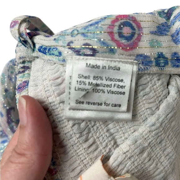 Rococo Sand 2-piece bandeau top with maxi tiered skirt, fits Small, Boho Hippie - Picture 15 of 15